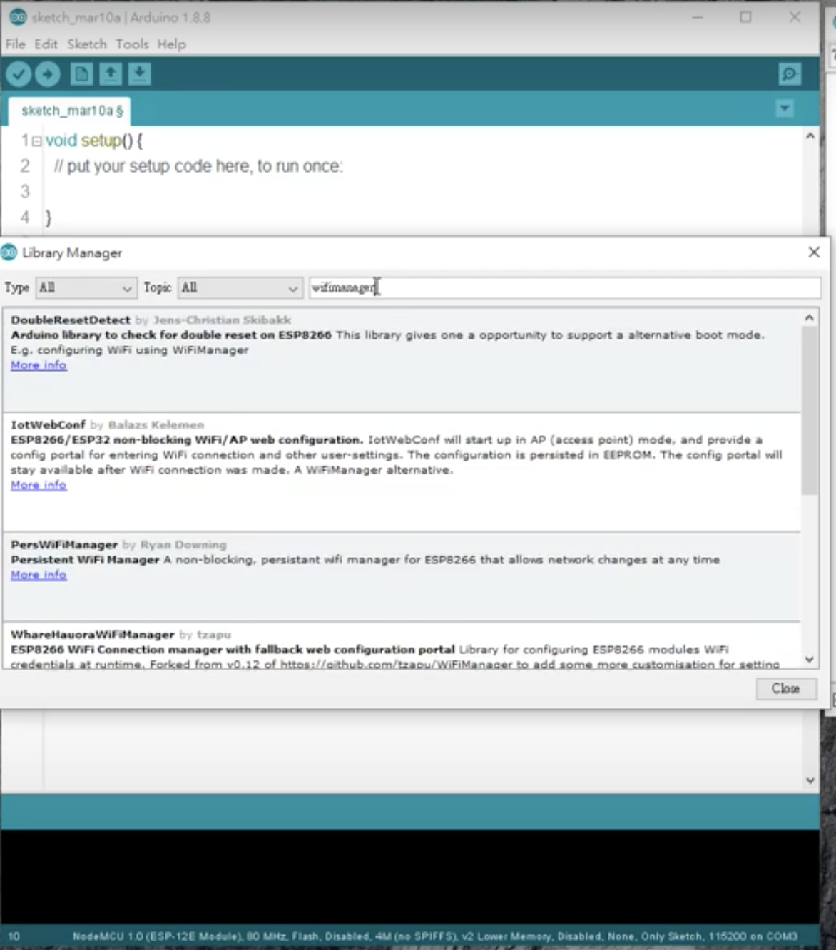 Arduino - No more SSID and password with Wifimanager